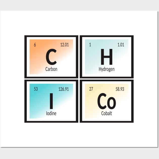 Chico City | Periodic Table Wall Art by Maozva-DSGN